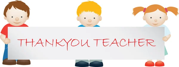 Teacher thankyou — Stock Photo, Image