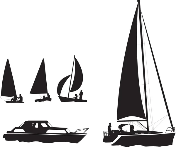 stock image Boat silhouettes