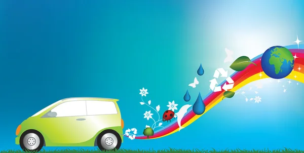 Eco friendly car — Stock Photo, Image