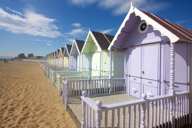 Mersea beach huts clipart