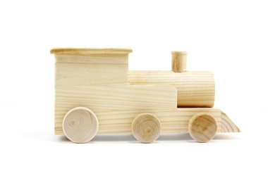 Wooden train clipart