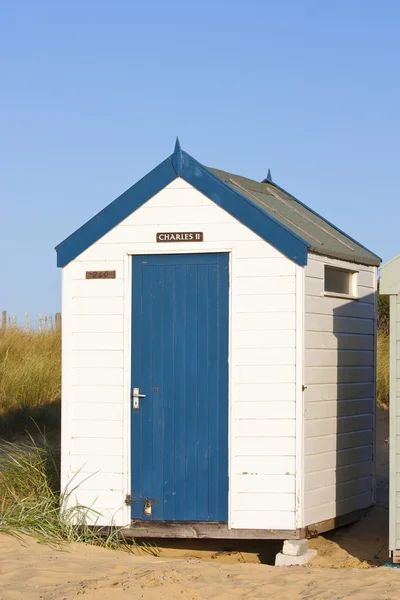 Southwold strand hut — Stockfoto