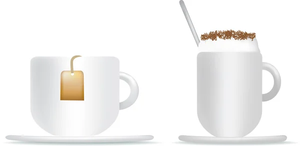 Čaj a káva — Stock fotografie