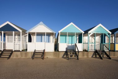 Southwold beach huts clipart