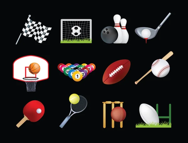 Sports icon set — Stock Photo, Image