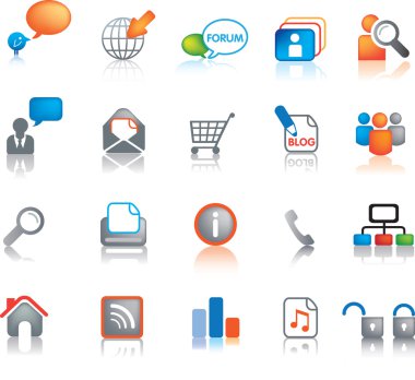 Web icon set clipart