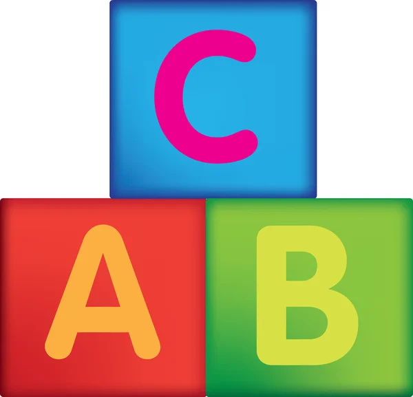 stock image Letter building blocks