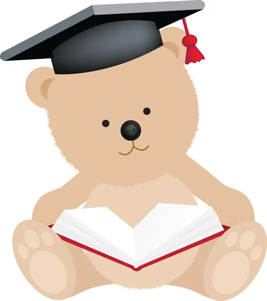 Urso de graduação — Fotografia de Stock