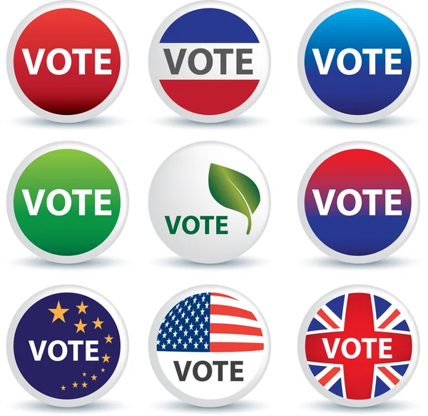 stock image Vote buttons or badges