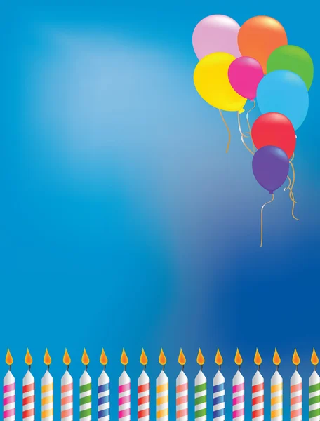 Повітряна куля день народження фону — стокове фото
