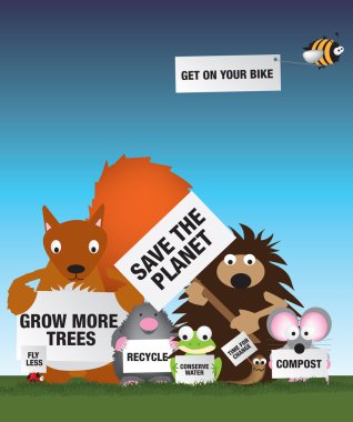 Save the environment uk wildlife clipart