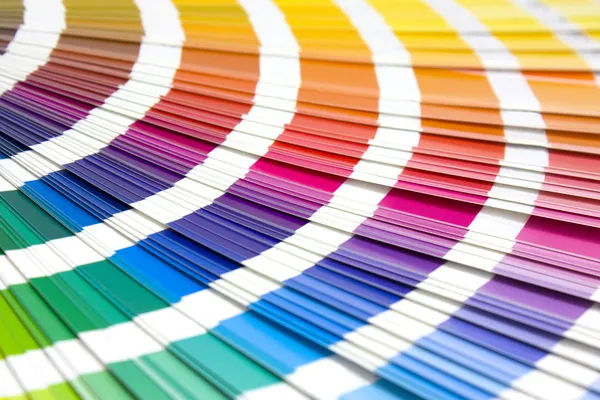 Livro de amostras coloridas — Fotografia de Stock