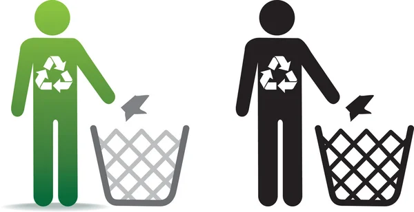 Ανακυκλώνουν σκουπίδια — Φωτογραφία Αρχείου