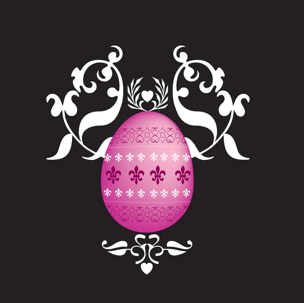 Easter egg floral image — Stock Photo, Image