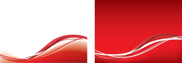 Красный swooshes x 2 — стоковое фото