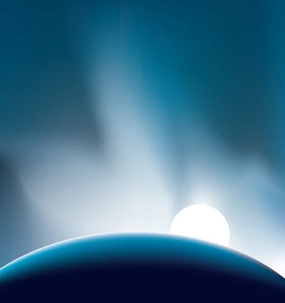 Globe révèle flash blanc de la lumière dans sp — Photo