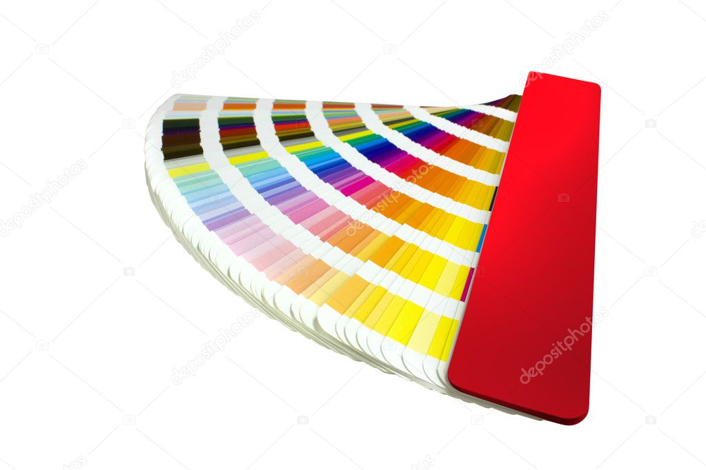 Coloured swatches book
