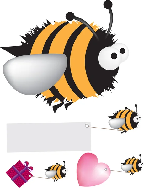 Bee set — Stock Photo, Image
