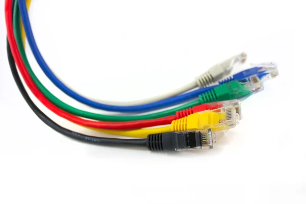 Мережні кабелі — стокове фото