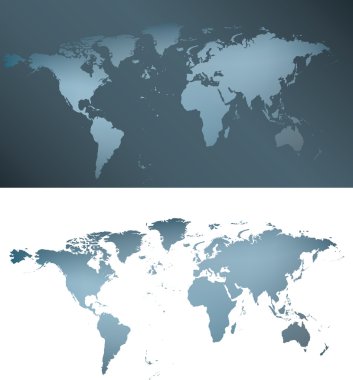 Gümüş Mavi harita