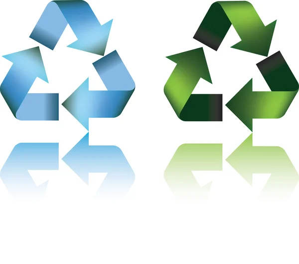 Reciclar símbolo 3d — Fotografia de Stock