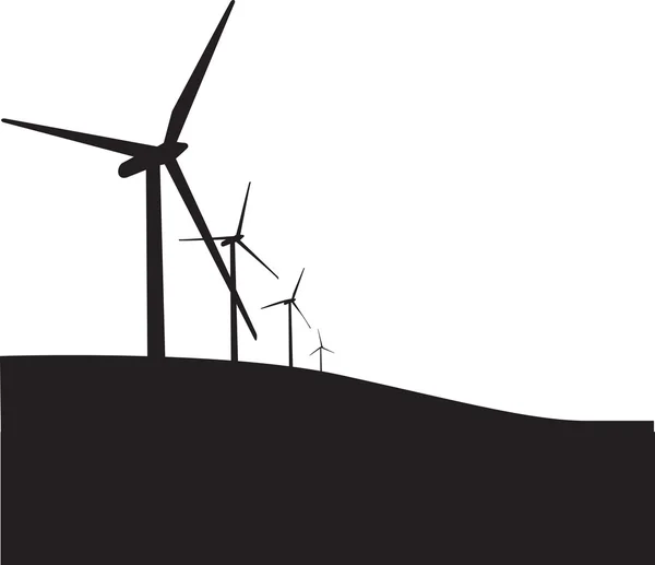 Turbine silhouette — Stok fotoğraf