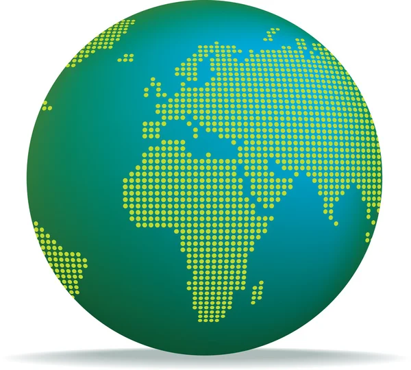 Dotted globe — Stock Photo, Image