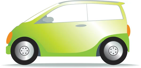 Kleine groene auto — Stockfoto