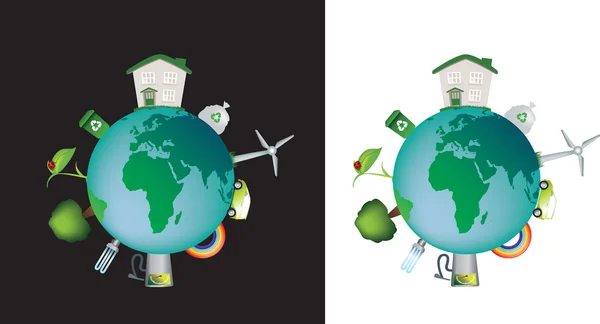 Eco globo detalhado — Fotografia de Stock