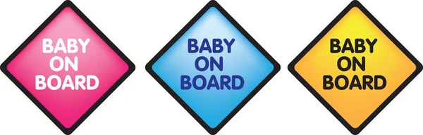 Baby an Bord — Stockfoto