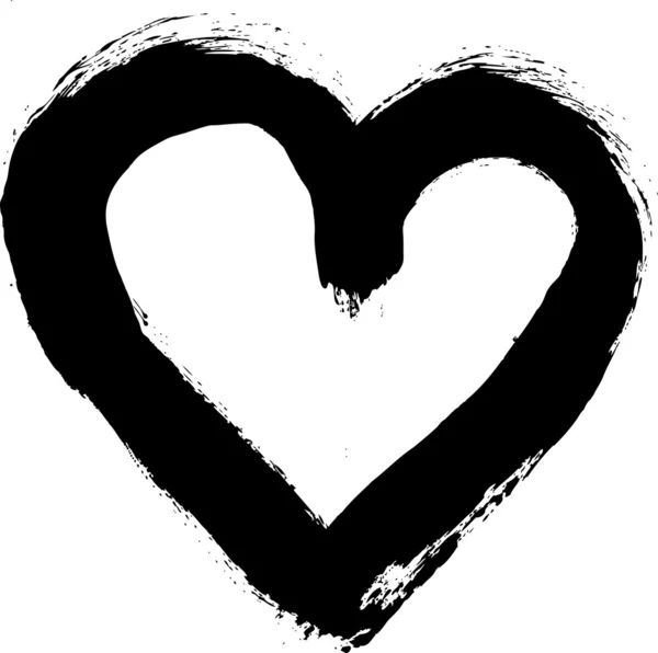 Painted grunge heart — Stock Photo, Image