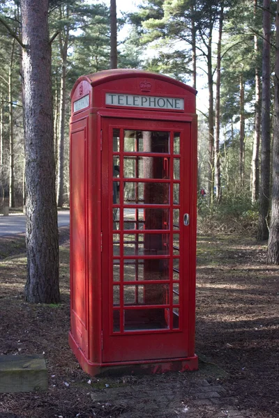 Červený phonebox — Stock fotografie
