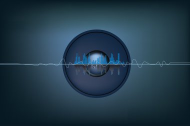 Music and soundwaves clipart