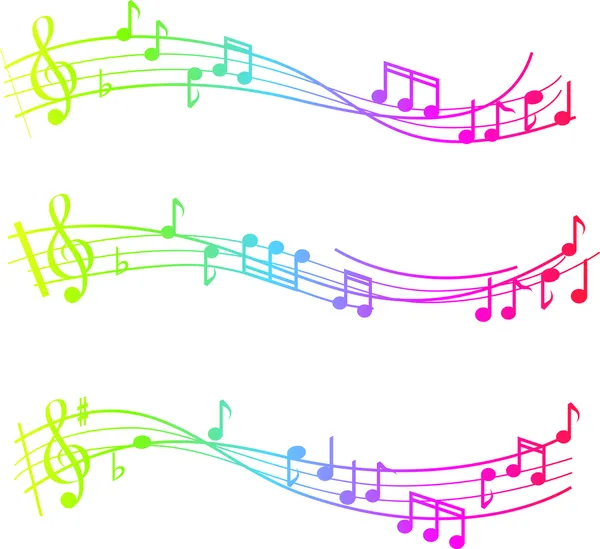 Musical swirl of notes — Stock Photo, Image