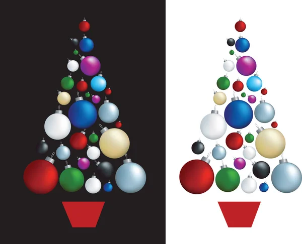 Noel dekorasyon ağaç — Stok fotoğraf