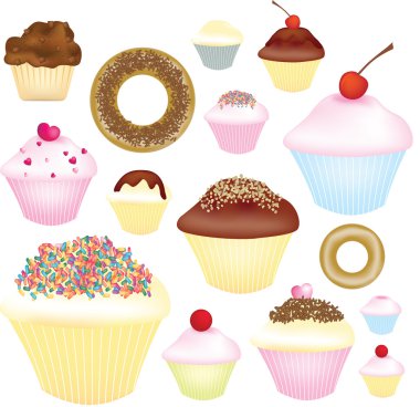 Cupcake selection clipart