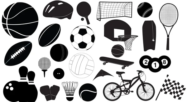 Detailed sports montage — Stock Photo, Image