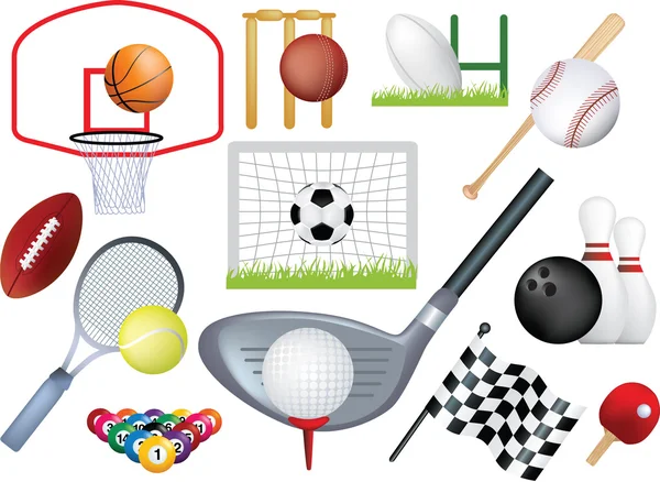 Detailed sports montage — Stock Photo, Image