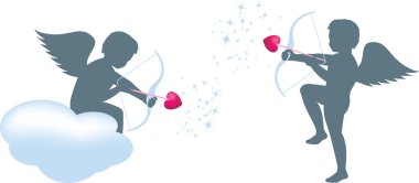 Cupid and arrows clipart