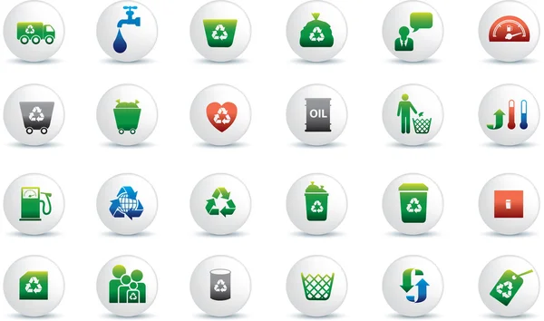 Zestaw ikon ekologicznego — Zdjęcie stockowe