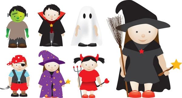 Selezione dei personaggi di Halloween — Foto Stock