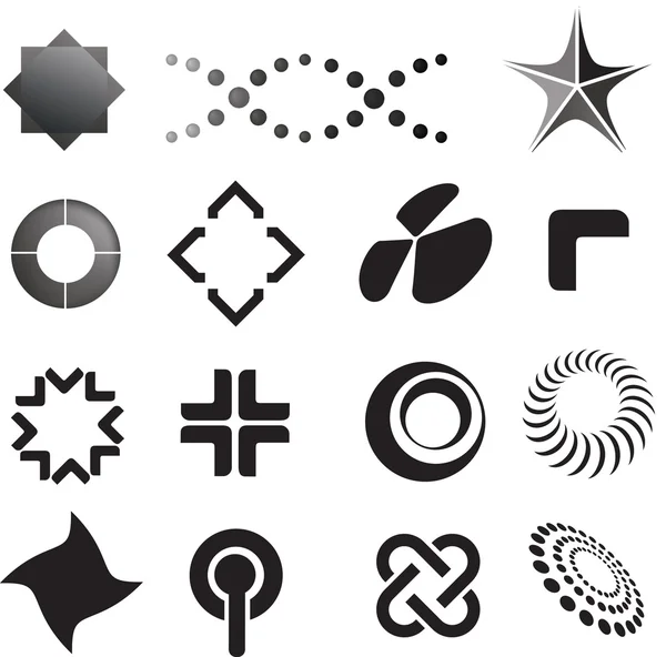 Marcas e símbolos do logotipo — Fotografia de Stock