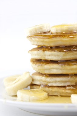 Banana pancakes or crepes clipart