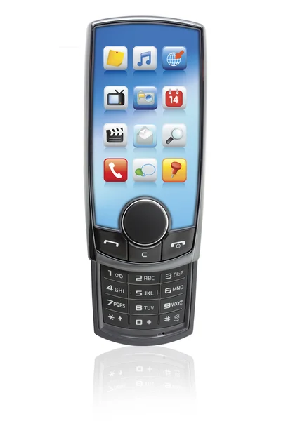 Telefone móvel touchscreen moderno — Fotografia de Stock