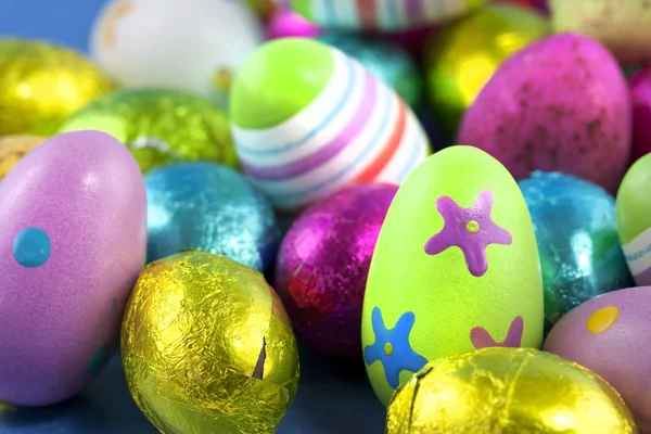 Húsvéti tojás lövés makró — Stock Fotó