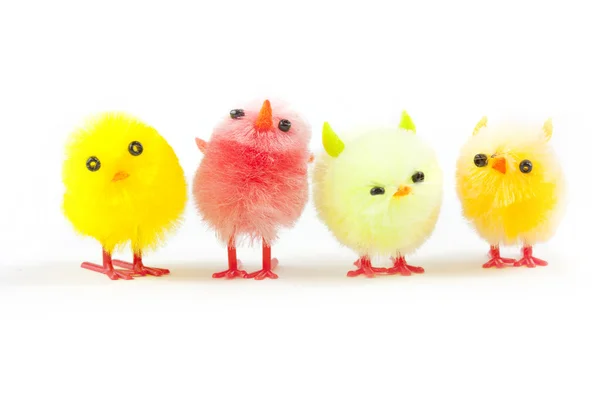 4 easter chicks — Stock Photo, Image
