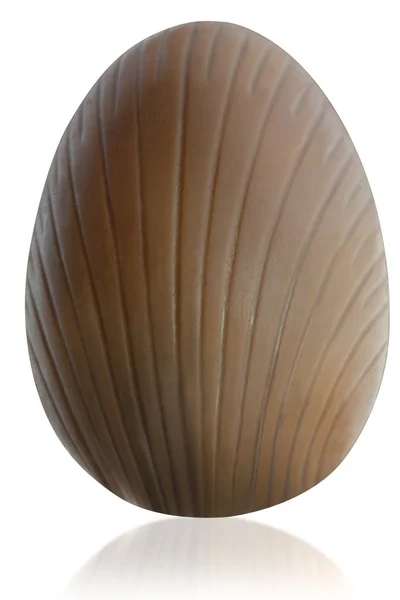Chocolate easter egg broken — Stock Photo, Image