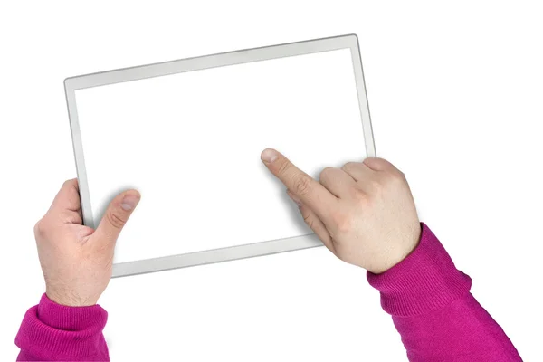 Modern touchscreen tablet or screen — Stock Photo, Image