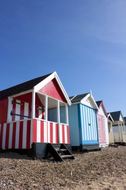 Thorpe Bay beach huts clipart