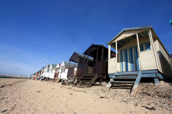 Cabanas de praia da baía de thorpe — Fotografia de Stock